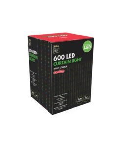 Multi-Colour 600 Led Curtain Lights 6m