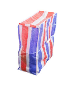 Striped Storage Bag with Zipper 80 x 70 x 32cm