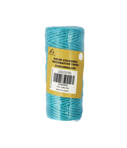 Solid Coloured Decorative Twine 2mm x 45m