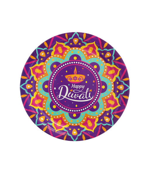 Diwali Paper Plates 12x9in