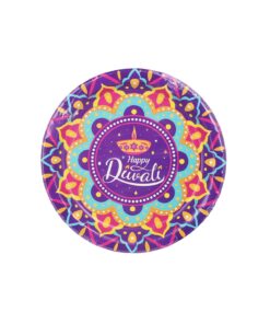 Diwali Paper Plates 9in 12Pcs