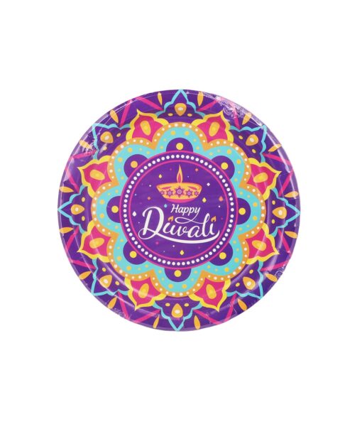 Diwali Paper Plates 9in 12Pcs