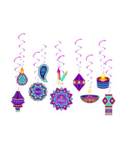 Diwali Swirl Hangings 10pc