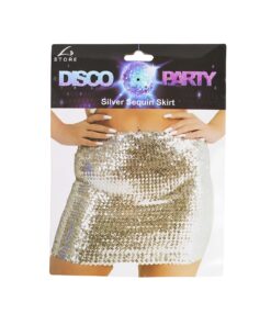 Silver Sequin Skirt