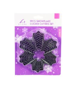 Snowflake Cookie Cutters Set 9pc