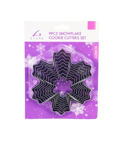 Snowflake Cookie Cutters Set 9pc