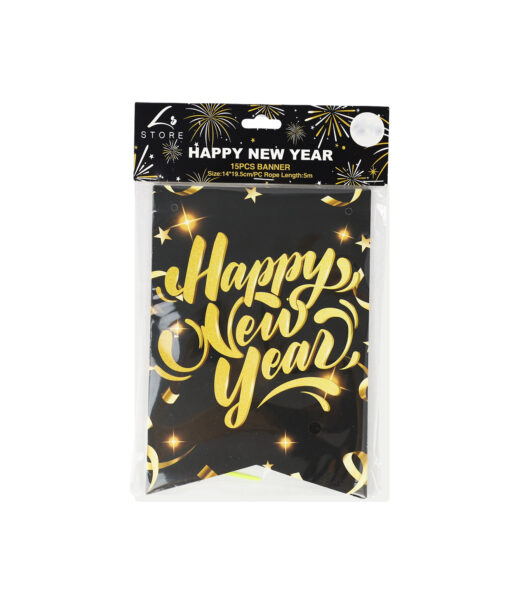 Happy New Year String Banner 5m