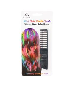 White Mini Hair Color Chalk Comb 2.6 x 13cm