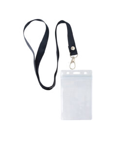 Black Neck Lanyard 6pc 6.5 x 9.5cm