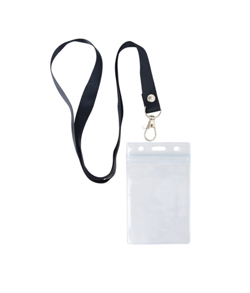 Black Neck Lanyard 6pc 6.5 x 9.5cm