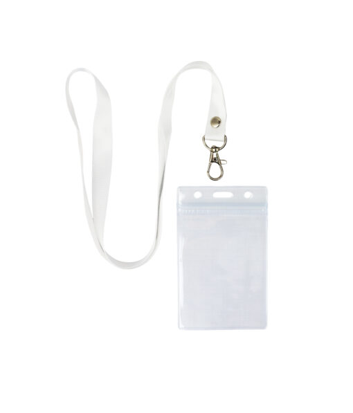 White Neck Lanyard 6pc 6.5 x 9.5cm