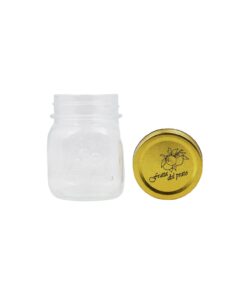 Glasses Jar with Gold Lid 150ml 6.2x6.2x8.4cm