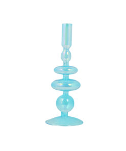 Blue Colorful Borosilicate Candle Holder