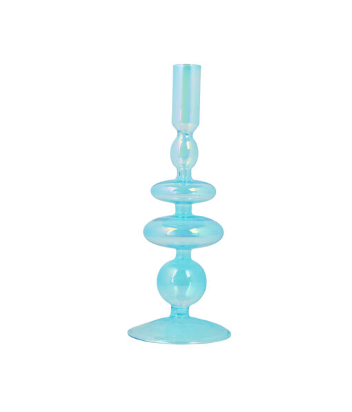 Blue Colorful Borosilicate Candle Holder