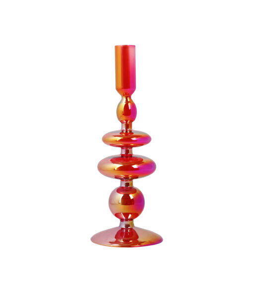 Red Colorful Borosilicate Candle Holder