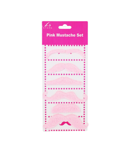 Pink Mustache Set