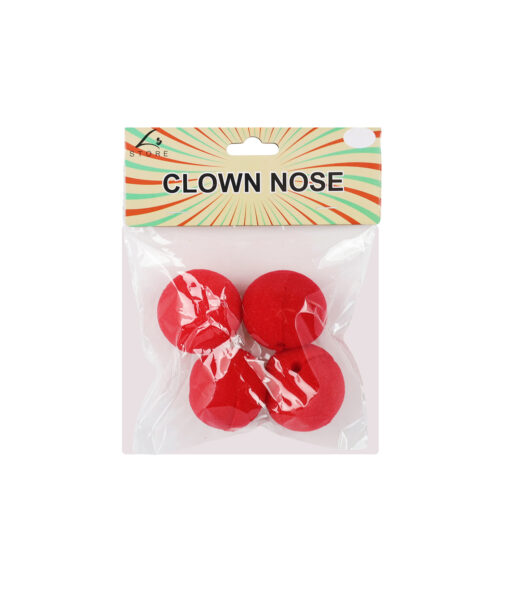 Red Foam Clown Nose 4pc