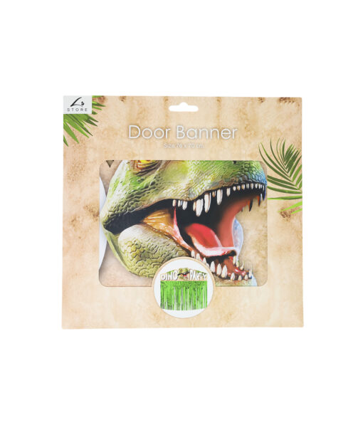 Dinosaur Fringe Door Banner 76 x 70cm