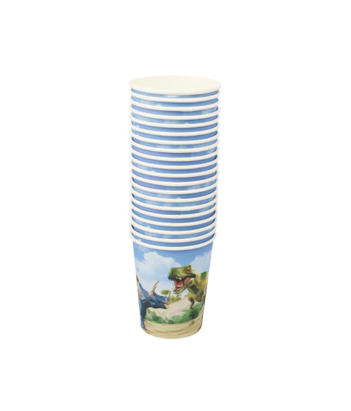 Dinosaur Paper Cups 9oz x 20pk