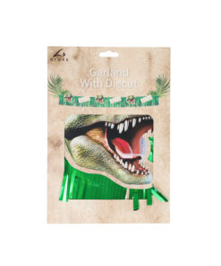 Dinosaur Green Foil Tassel Garland