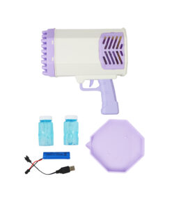 Purple Rocket Launcher Bubble Gun