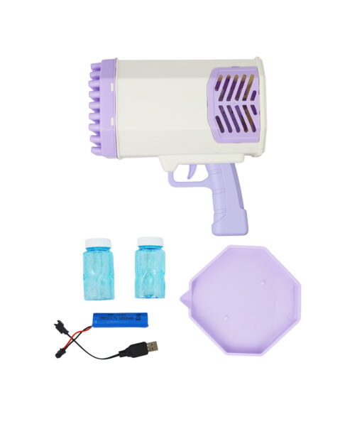 Purple Rocket Launcher Bubble Gun