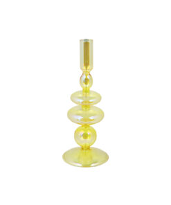 Yellow Colorful Borosilicate Candle Holder