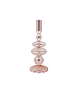 Pink Colorful Borosilicate Candle Holder