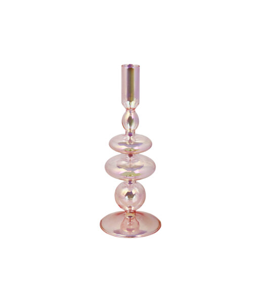 Pink Colorful Borosilicate Candle Holder