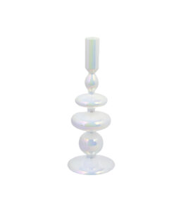 White Colorful Borosilicate Candle Holder