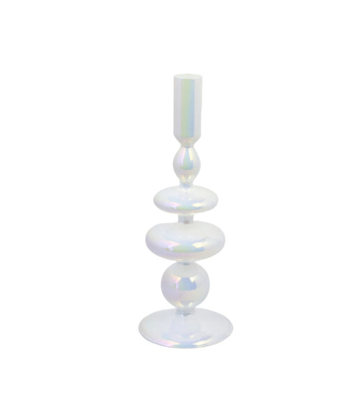 White Colorful Borosilicate Candle Holder