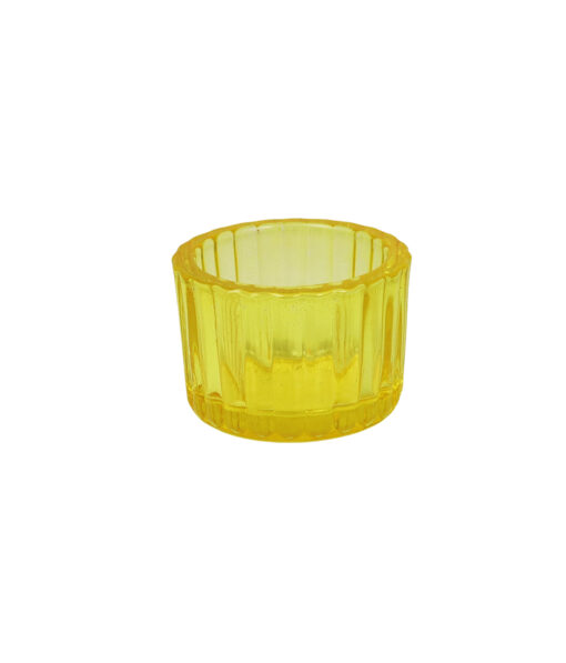 Gold Mini Colored Glass Candle Cup 5.5 x 3.7cm 1pc