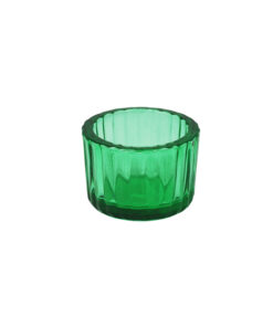 Green Mini Colored Glass Candle Cup 5.5 x 3.7cm 1pc