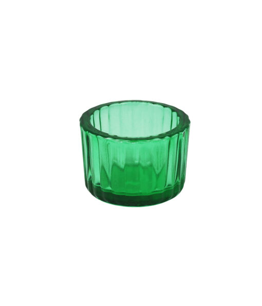 Green Mini Colored Glass Candle Cup 5.5 x 3.7cm 1pc