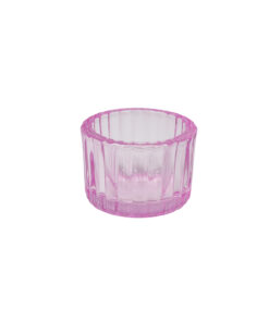 Pink Mini Colored Glass Candle Cup 5.5 x 3.7cm 1pc