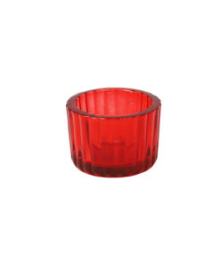 Red Mini Colored Glass Candle Cup 5.5 x 3.7cm 1pc