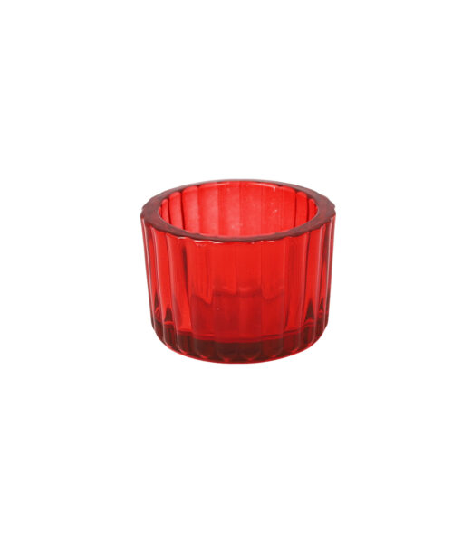 Red Mini Colored Glass Candle Cup 5.5 x 3.7cm 1pc