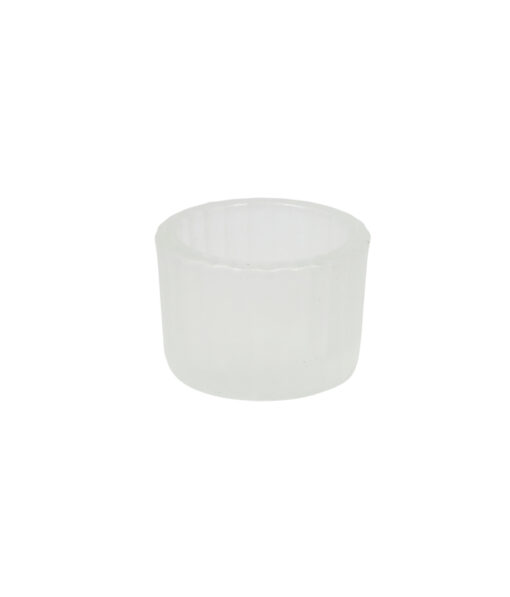 White Mini Colored Glass Candle Cup 5.5 x 3.7cm 1pc