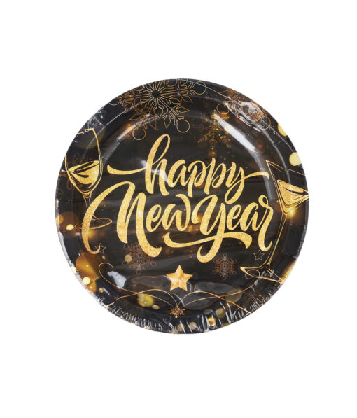 Happy New Year Plates 9 inch 12pc