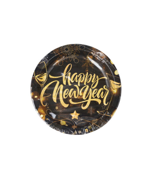 Happy New Year Plates 7 inch 12pc