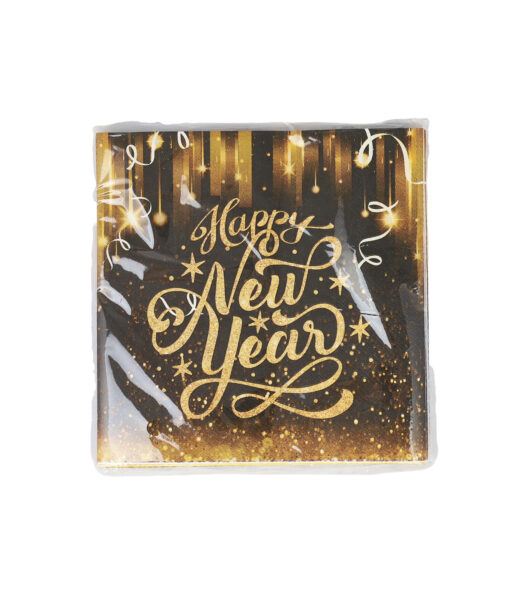 Happy New Year Napkins 20pc