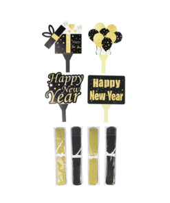 Happy New Year Honeycomb Table Centerpieces 4pc