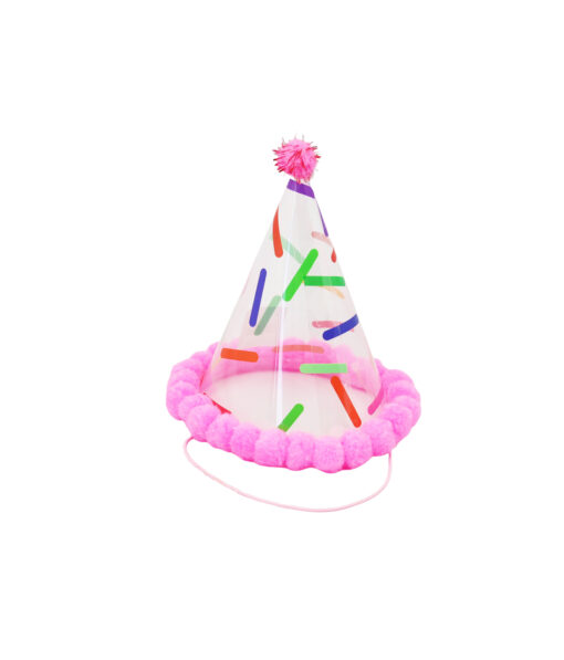 Pink Party PVC Clear Hat