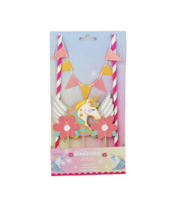 Unicorn Mini Bunting For Cake Decoration