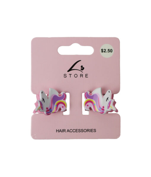 Unicorn Claw Clip Set 2pk