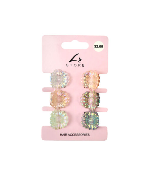 Iridescent Claw Clip Set 6pk