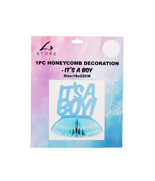 "IT'S A BOY!" Honeycomb Decoration