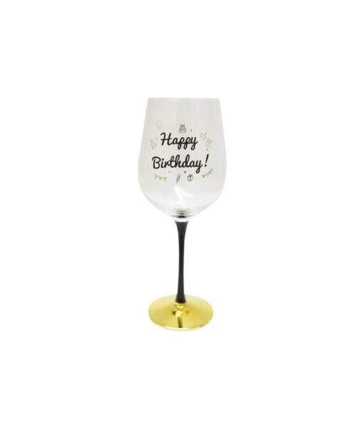 Happy Birthday Wine Glass