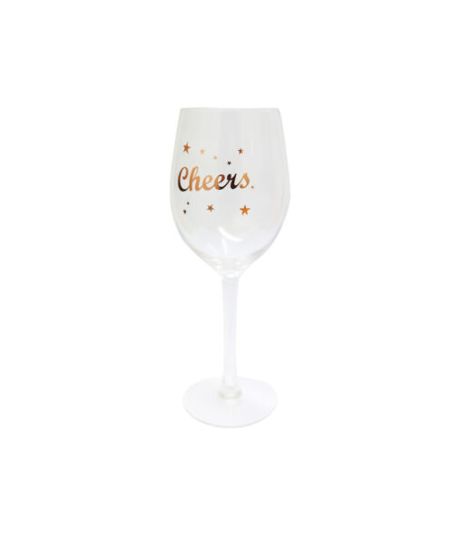 Cheers Clear Stem Wine Glass