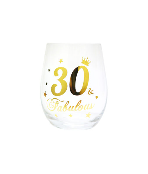 30 Stemless Wine Glass